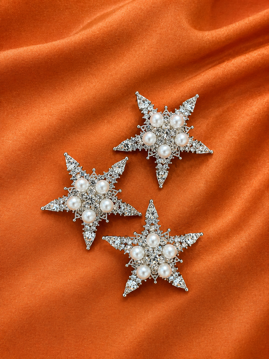 Pearl Star Hair Clip Set (3 pcs set)